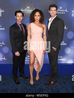 Blake d'argent, Chaley Rose et Joey Fikins assiste à l'Hallmark Channel et marque les films & Mystères de l'été 2019 à TCA Résidence privée, Los Angeles, Californie le 26 juillet 2019. Banque D'Images