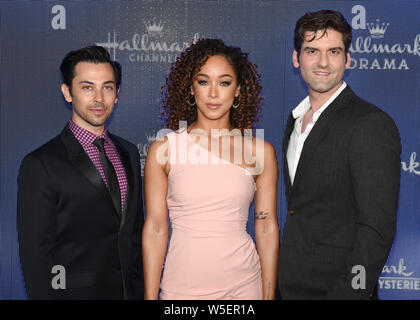 Blake d'argent, Chaley Rose et Joey Fikins assiste à l'Hallmark Channel et marque les films & Mystères de l'été 2019 à TCA Résidence privée, Los Angeles, Californie le 26 juillet 2019. Banque D'Images