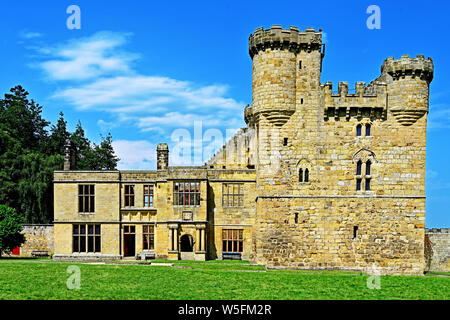 English Heritage Belsay Northumberland Château et Banque D'Images