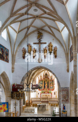 L'Autriche, l'UNESCO Réserve de biosphère de la Salzbourg Lungau Mariapfarr, église paroissiale Banque D'Images