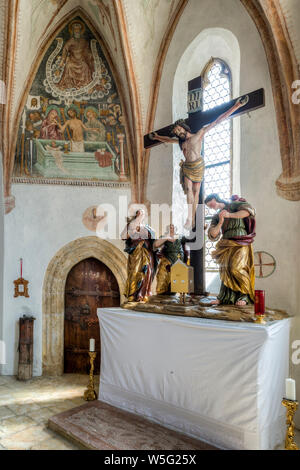 L'Autriche, l'UNESCO Réserve de biosphère de la Salzbourg Lungau Mariapfarr, église paroissiale Banque D'Images