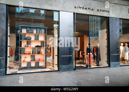 Milan, Italy - September 21, 2018: Louis Vuitton store in Milan.  Montenapoleone area. Fashion week Louis Vuitton shopping Stock Photo - Alamy