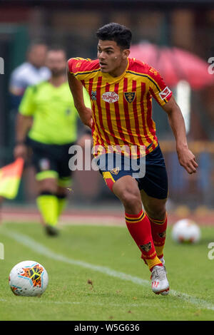 Brayan Vera (Lecce) au cours de la au cours de l'avant-saison match amical entre Lecce 6-0 Virtus Bolzano à Zaccaria Stadium le 25 juillet 2019 , à Ortisei, Italie. (Photo de Maurizio Borsari/AFLO) Banque D'Images