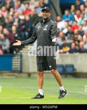 Édimbourg, Écosse - 28 juillet : UN frustré Jürgen Klopp durant la match amical d'avant saison entre Liverpool FC et SSC Napoli à Murrayfield le 28 juillet 2019 à Edimbourg, Ecosse. (Photo de MO Media) Banque D'Images