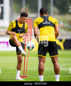 Bad Ragaz, Suisse. 29 juillet, 2019. Le soccer, le camp de formation : Borussia Dortmund Dortmund's Jadon, Sancho en action. Crédit : David Inderlied/dpa/Alamy Live News Banque D'Images