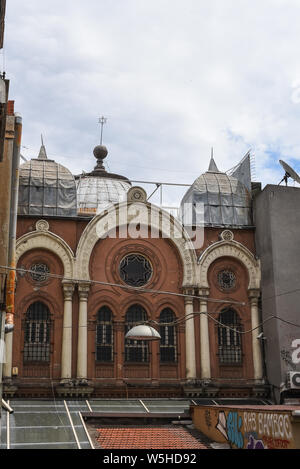 Vue extérieure de la synagogue Ashkenazi a été fondée par des Juifs d'origine autrichienne en 1900 et situé à Beyoglu, Istanbul,Turquie.25 juillet 2019 Banque D'Images