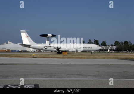 USAF United States Air Force Boeing E-3A Sentry Banque D'Images