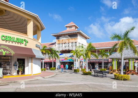 Rues de Basseterre Kits et Nevis St. Banque D'Images