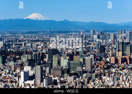 Mt. Toits de Tokyo Fuji Japon Cityscape Banque D'Images