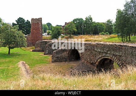 L'exe bridge médiévale dans la ville d'Exeter, Devon, Angleterre, Grande-Bretagne, Royaume-Uni Banque D'Images