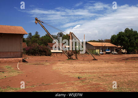 Gare dans la ville de Moshi, Afrique Banque D'Images