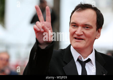 CANNES, FRANCE - 18 MAI : Quentin Tarantino assiste à la Wild Goose Lake le dépistage au cours de la 72e Festival de Cannes (Mickael Chavet) Banque D'Images