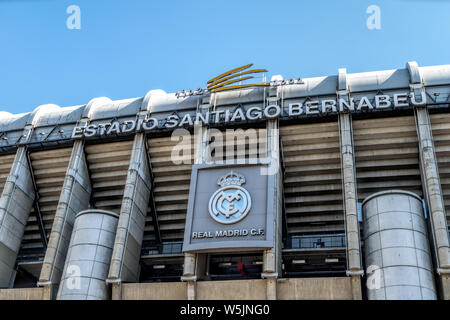 Santiago Bernabeu Stadium est le stade de l'accueil actuelle Real Madrid FC Banque D'Images