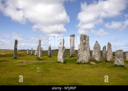 Le cercle de pierres de Callanish sur l'île de Lewis, Outer Hebrides Banque D'Images