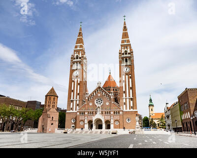 L'Église Votive et cathédrale de Notre Dame de la Hongrie à Szeged Banque D'Images