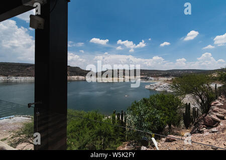 Vue de l'île de la terre tzibanza à Queretaro Mexique Banque D'Images