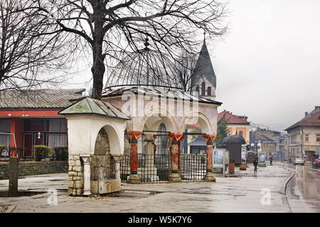 Bosanska street à Travnik. La Bosnie-et-Herzégovine Banque D'Images