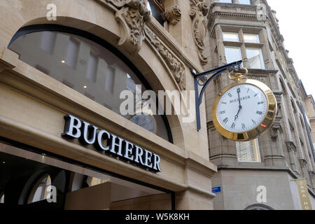 Une vue rapprochée de wach shop à Bâle, Suisse Banque D'Images