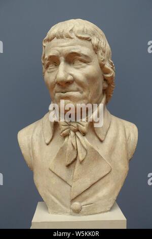 Daniel Chodowiecki par Emanuel Bardou, Berlin, 1801, plâtre - . Banque D'Images