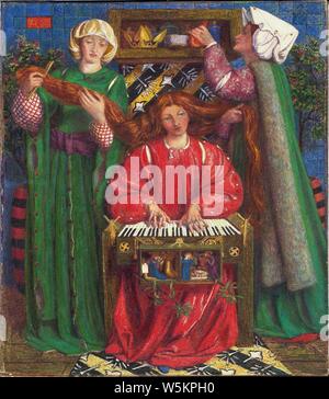 Dante Gabriel Rossetti - A Christmas Carol (1857-8). Banque D'Images