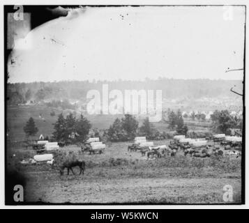 L'atterrissage de Cumberland, en Virginie. Campement de l'armée du Potomac Banque D'Images