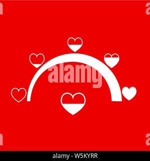 Idée de carte de Saint-Valentin Love Meter Illustration de Vecteur