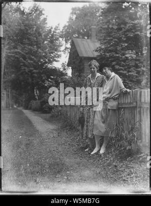 Eleanor Roosevelt et Marian Dickerman, dans Marion, Massachusetts Banque D'Images