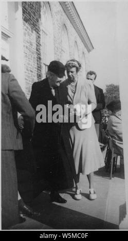 Eleanor Roosevelt et Sara Delano R dans Hyde Park, New York Banque D'Images