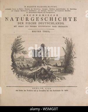 D. Marcus Elieser Bloch's, ausübenden Arztes zu Berlin ... Oeconomische Naturgeschichte der Fische Deutschlands Banque D'Images