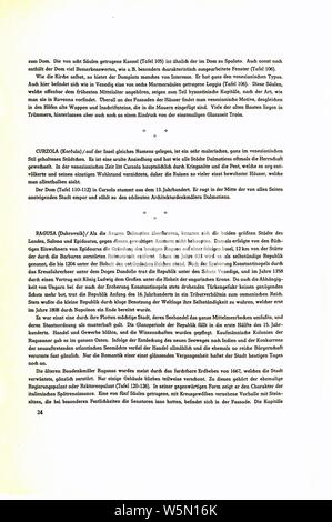 Dalmatien - Denkmäler der Kunst - Texte Cornelius Gurlitt - 027. Banque D'Images