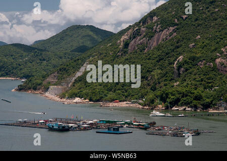 Port de pêche de Sok Kwu Wan Lamma Island, Hong Kong Banque D'Images