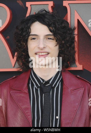 Stranger Things 3 Premiere saison comprend : Finn Wolfhard Où : Los Angeles, California, United States Quand : 28 Jun 2019 Apega/WENN.com Crédit : Banque D'Images