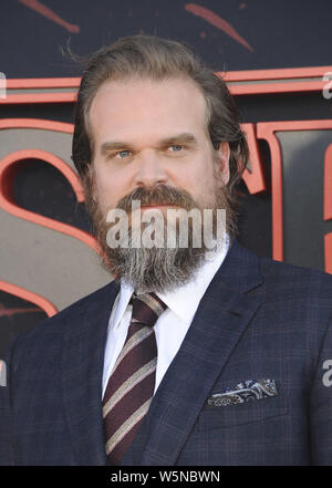 Stranger Things 3 Premiere Saison avec : David Harbour où : Los Angeles, California, United States Quand : 28 Jun 2019 Apega/WENN.com Crédit : Banque D'Images