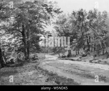 Dreyer Dankvart - un chemin dans une forêt - Banque D'Images