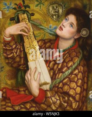 Dante Gabriel Rossetti - A Christmas Carol. Banque D'Images