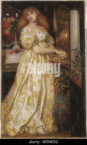 Dante Gabriel Rossetti - Lucrèce Borgia - 1871. Banque D'Images