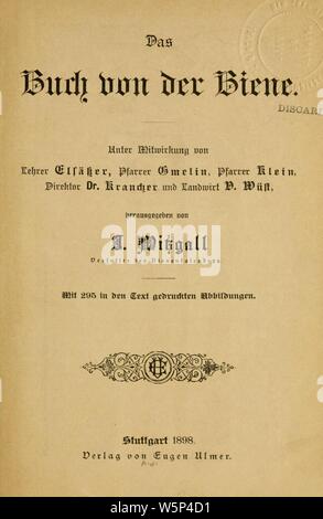 Das Buch von der biene Banque D'Images