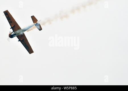 Yak-52 avion à l'Airshow 2019 Old Buckenham ainsi que Banque D'Images