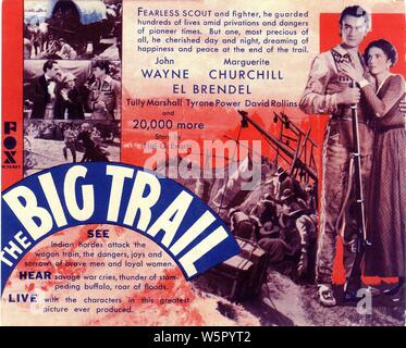 JOHN WAYNE MARGUERITE CHURCHILL et IAN KEITH DANS LE GRAND TRAIL 1930 réalisateur RAOUL WALSH Fox Film Corporation Banque D'Images