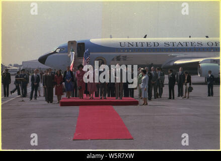 Lopez Portillo et Mme Portillo cérémonies d'accueil de l'hôte de l'état visite de Jimmy Carter et Rosalynn Carter. Banque D'Images