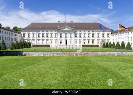 2019-07-24 Berlin, Allemagne : le château de Bellevue, Château Bellevue, résidence officielle du Président fédéral de la République fédérale d'Allemagne Banque D'Images