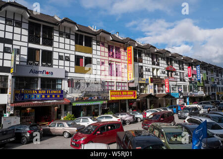 La Malaisie, Cameron Highlands, Pahang : rues dans le centre-ville de Tanah Rata Banque D'Images
