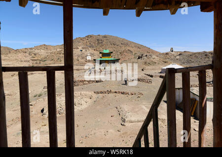 Ongi Monastery in Dundgovi Province, la Mongolie. Khutagt monastère sur la rive sud de la rivière rOngi Banque D'Images