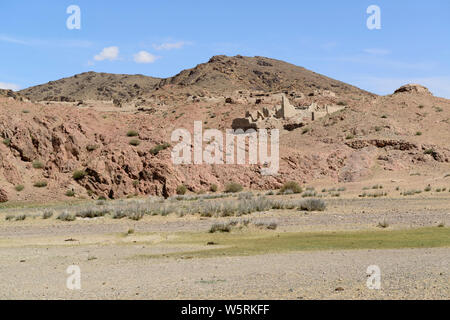 Ongi Monastery in Dundgovi Province, la Mongolie. Khutagt monastère sur la rive sud de la rivière rOngi Banque D'Images