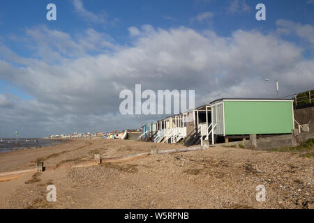 Thorpe Bay Beach, près de Southend-on-Sea, Essex, Angleterre Banque D'Images