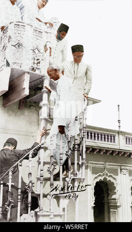 Mahatma Gandhi Chhota Kabristan Mumbai Maharashtra Inde Asie mosquée 6 Avril 1919 Banque D'Images