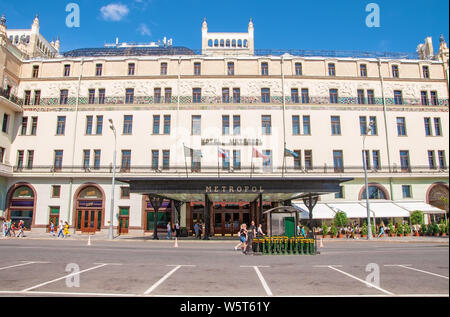 La Russie, Moscou- 27 juillet 2019 : l'hôtel Metropol à le centre Banque D'Images