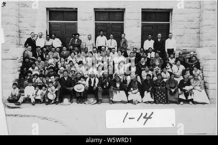 Photographie probablement faite par Charles R. Scott, un employé de l'École de formation de Seneca, surintendant de Horace B. Durant. Banque D'Images