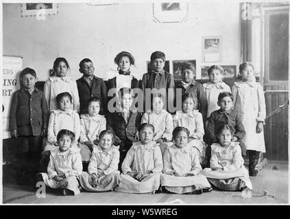 Photographie probablement faite par Charles R. Scott, un employé de l'École de formation de Seneca, surintendant de Horace B. Durant. Banque D'Images