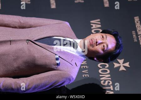 L'acteur sud-coréen Ha Jung-woo assiste à un événement promotionnel pour Vacheron Constantin à Séoul, Corée du Sud, 8 novembre 2018. Banque D'Images